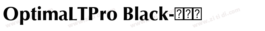 OptimaLTPro Black字体转换
